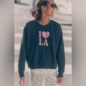 NWT Size M - Letluv LA Patchwork Sweatshirt 100% Cotton (NWT US$ 128)